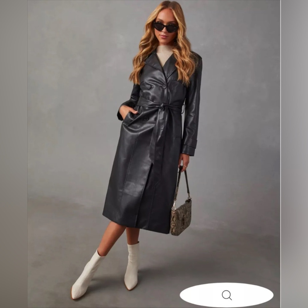 Elegant Black Trench Coat